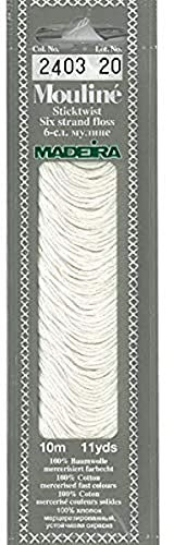 MADEIRA Sticktwist 10 m Farbe: 2403 Creme 10 m Garne # 0172403 NEU in OVP