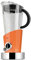 BUGATTI, Vela Evolution, Frullatore Elettrico per Frullati e Smoothie, Funzione Tritaghiaccio Inclusa, 4 velocità, Capacità 1.5 litri, 500 W, Design Innovativo (Arancio)