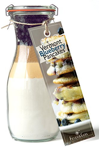 Feuer & Glas Vermont Blueberry Pancakes Backmischung im Glas, 370 g -