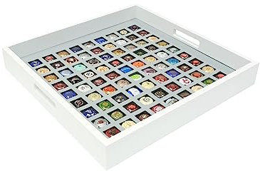 Deknudt Frames S65TZ1 Cadre Photo Plateau pour Muselets de Champagne Bois Blanc 81 Pièces 40 x 40 cm