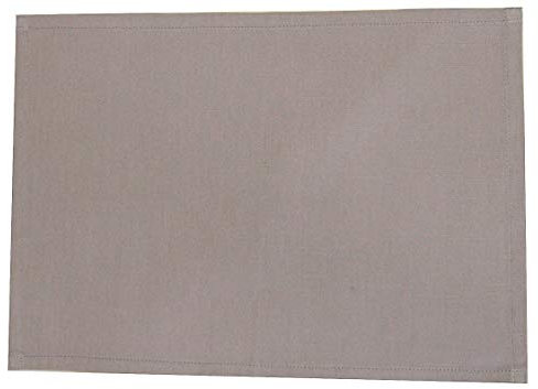 beties Farbenspiel Platzset ca. 35x45 cm in interessanter Größen- und Farbauswahl 100% Baumwolle für eine fröhlich Stimmung Uni Farbe (Platin)