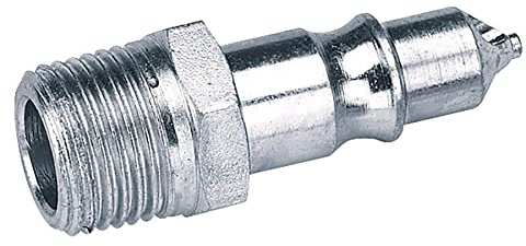 Draper 25816 Male Thread Air Line Screw Adaptor Coupling, 1/2, Blue