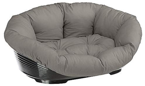Ferplast Hundebett Hundesofa Katzenbett Hundematte Sofa' 12 Kunststoffkorb mit Waschbarem Gepolstertem Hundekissen, 114 x 83 x h 37 cm.