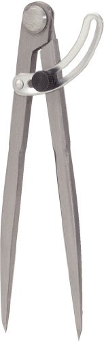 KS Tools 300.0416 Compasso a Punte Fisse con Arco di Regolazione, 300 mm