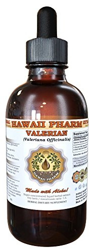 Hawaii Pharm Valerian (Valeriana Officinalis) Liquid Root Extract Tincture 4 fl.oz