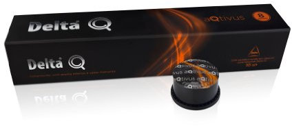 Delta Q -Etui de 10 Capsules de Café - Aqtivus - Force 8
