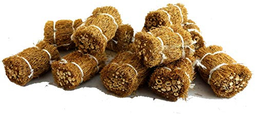 Dolls House 12 Bales of Hay Straw Bundle Miniature Farm Stable Pet Accessory