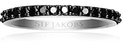 Sif Jakobs Jewellery Damen Ring Corte Uno mit schwarzen Zirkonen, Gr. 56