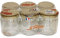 Le Parfait 4035 T.O. Pot à Miel avec Couvercle Verre Transparent/Doré 385 ML 63 mm Lot de 6