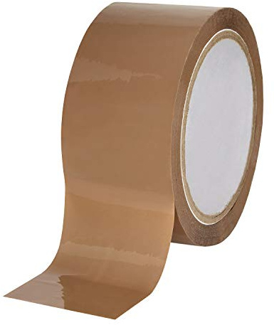 baytronic Packband Klebeband Paketklebeband leise 66m x 50mm 48? braun o. transparent (6x Rollen, braun)