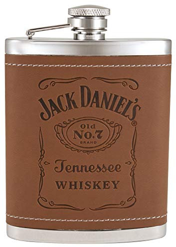 Jack Daniels Barware 5551 Label-Flachmann, 170 ml, silberfarben
