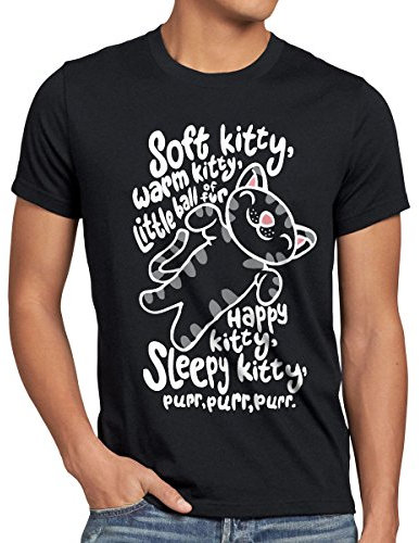 style3 Soft Kitty Herren T-Shirt Sheldon, Größe:M;Farbe:Schwarz