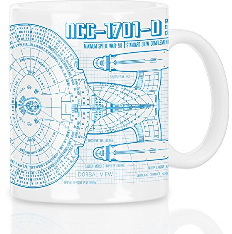 style3 NCC-1701-D Blaupause Motivtasse trek trekkie star