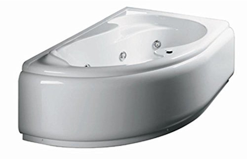 Gladh - vasca idromassaggio angolare mod. grazia con pannello cm 150x100 sinistra