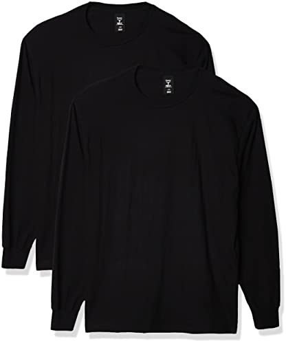 Hanes Men's Long-Sleeve Beefy-T Shirt (Pack of 2)