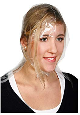 Comair 3040019 Einweg-Strähnenhaube transparent glatt, 50 Stück, 0.030 x 350 x 540 mm