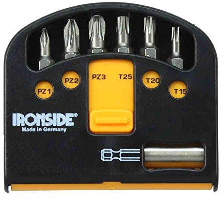 Ironside Bit-Box 7-teilig TX plus PZ inklusiv Magnethalter, 1 Stück, 244060