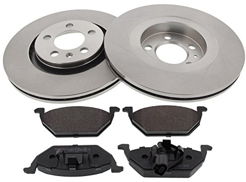 Mapco 47857 Bremsensatz Bremsscheiben mit Bremsbeläge Vorderachse | Kompatibel mit: AUDI A3, SEAT LEON, TOLEDO II, SKODA OCTAVIA I, OCTAVIA I Combi, VW BORA I, BORA Variant, GOLF IV
