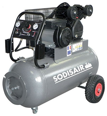 Compresseur 100 litres en V Bicylindre en Fonte 230 Volts Mono