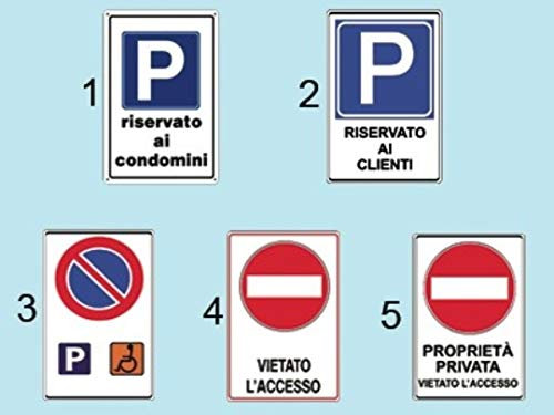 CARTELLI SEGNALI PLASTICA VIETATO L'ACCESSO
