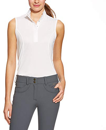 ARIAT Womens Aptos Sleeveless Show Top - White -