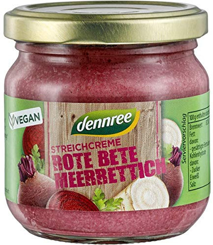 dennree Streichcreme mit Roter Bete & Meerrettich (180 g) - Bio