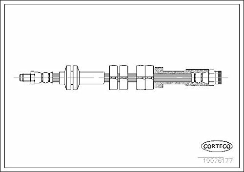 Corteco 19026177 Bremsschlauch vorne
