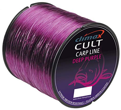 CULT Deep Purple Climax Angelschnur Karpfenschnur Fluorocarbon ummantelt 0,30mm