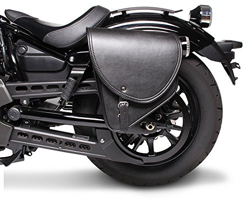 Satteltasche für Kawasaki EN 500 Indiana Schwarz Links