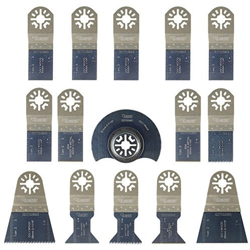 15 x SabreCut PRK15B Mix Blades Compatible with Bosch Fein (Non-StarLock) Makita Milwaukee AEG Batavia Einhell Ergotools Hitachi Parkside Ryobi Worx Workzone Multitool Multi Tool Accessories