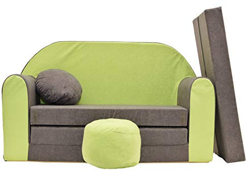 Kindersofa Spielsofa Minicouch aus Schaum Kindersessel Kissen Matratze Farbwahl (41)