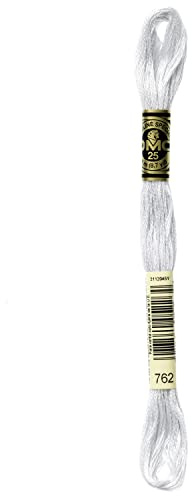 DMC Embroidery Thread, Cotton, # 762 Gray