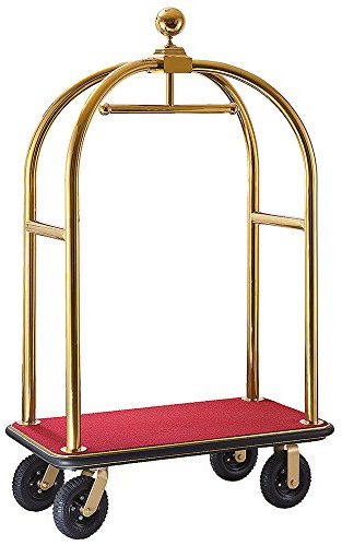 Hotelgepäckwagen, goldfarben