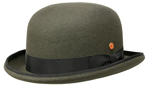 Mayser Connor Melone aus Wollfilz - Grau-Schwarz (2030-8001) - 61,5 cm (61)