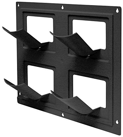 Wall Flowers Vertical Gardening System – Create Gardens on Walls – Holds up to 4 Potted Plants – Black