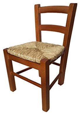 Petite chaise en paille pour enfant