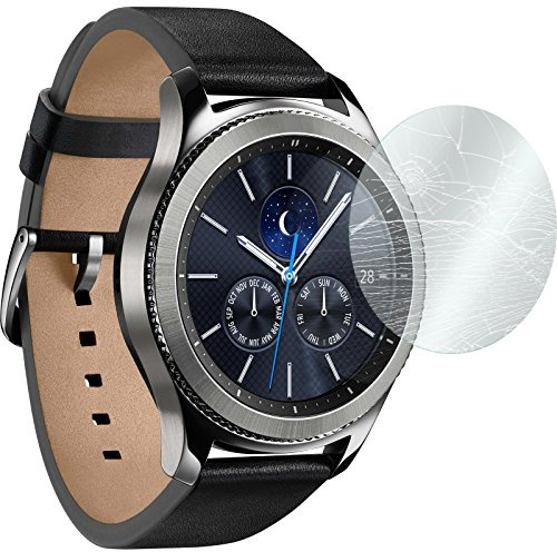 PhoneNatic 1 x Glas-Folie klar kompatibel mit Samsung Gear S3 Classic/Frontier - Schutzglas für Gear S3 Classic/Frontier