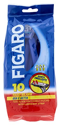 FIGARO Bilama Einweg- und Gettrasierer - mit Schwebeband - 10 Stück