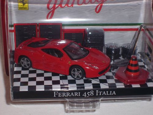 Bburago Ferrari 458 Italia Rot Coupe + ZubehÖr 1/43 Burago Modell Auto Modellauto