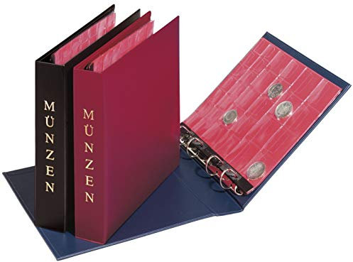 Pagna Münzalbum (inkl. zwei Münzhüllen, 4D) weinrot