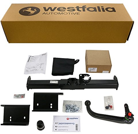 Westfalia Abnehmbare Anhängerkupplung für Kia Sportage (BJ 08/2010-02/2016) - im Set mit 13-pol. fzg.-spez. Westfalia Elektrosatz