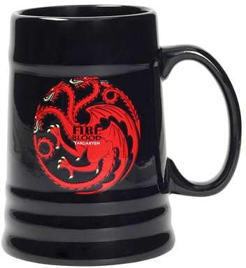 Juego de Tronos SDTHBO02899 - Jarra de cerámica diseño Targaryen, color negro (SD Toys SDTHBO02899) - Jarra cerámica Juego de tronos negra Targaryen , color/modelo surtido