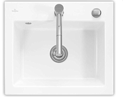 Villeroy & Boch Subway 60 S FLAT flächenbündige Spüle Keramik/Weiß glanz Classicline/Excenter