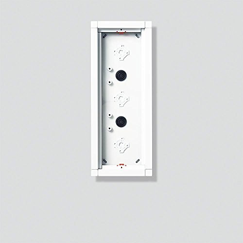 Siedle 4919436 Gehäuse Aufputz 3-Fach, für 3 Module, 332 x 132 x 36,5 mm, GA 612-3/1-0 W, weiß