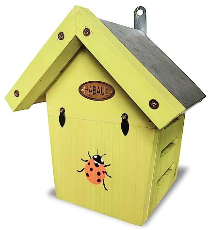 HABAU Marienkäferhaus - Insektenhotel aus lasiertem Massivholz