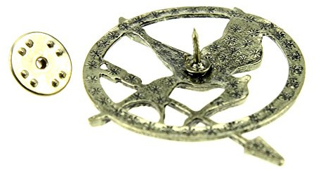 Demarkt® Fashion Brosche Messing für Damen oder Herren in, Motiv The Hunger Games lächerlich Bird