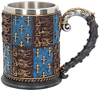 Nemesis Now Mittelalter Bierkrug 14 cm blau