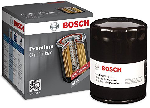 BOSCH Filtro olio premium 3332 con tecnologia di filtrazione FILTECH - compatibile con Select Cadillac; Chevrolet Camaro, Impala, Silverado, Suburban, Tahoe, Trailblazer; GMC Sierra, Yukon; Pontiac + altro