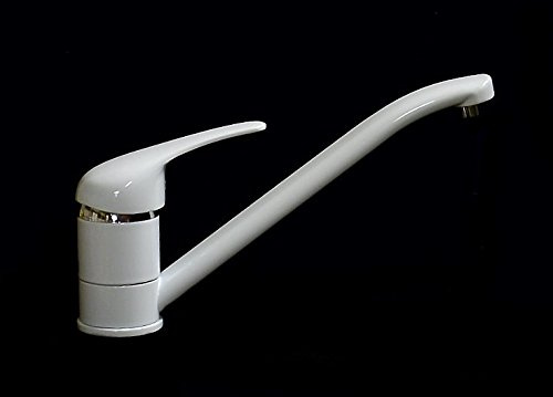 Küchenarmatur, Spültisch, Spüle, Armatur, Wasserhahn, weiss
