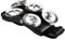 Meinl Percussion cajón CFT5-BK pie de acero inoxidable pandereta con campanas y marco de madera de densidad media negro